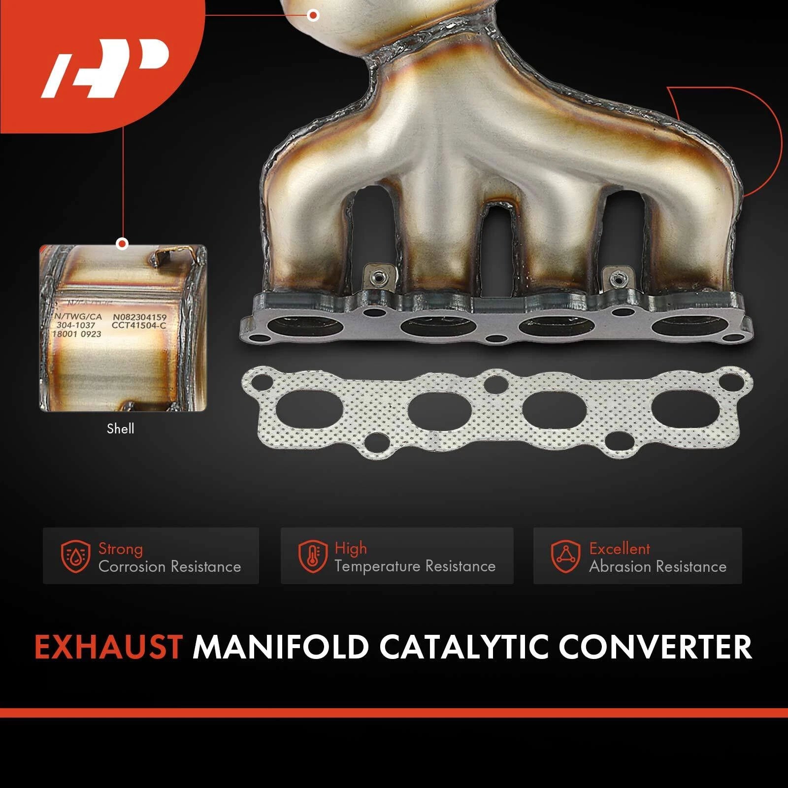 Front Catalytic Converter with Exhaust Manifold for Ford Fiesta (2011–2019)