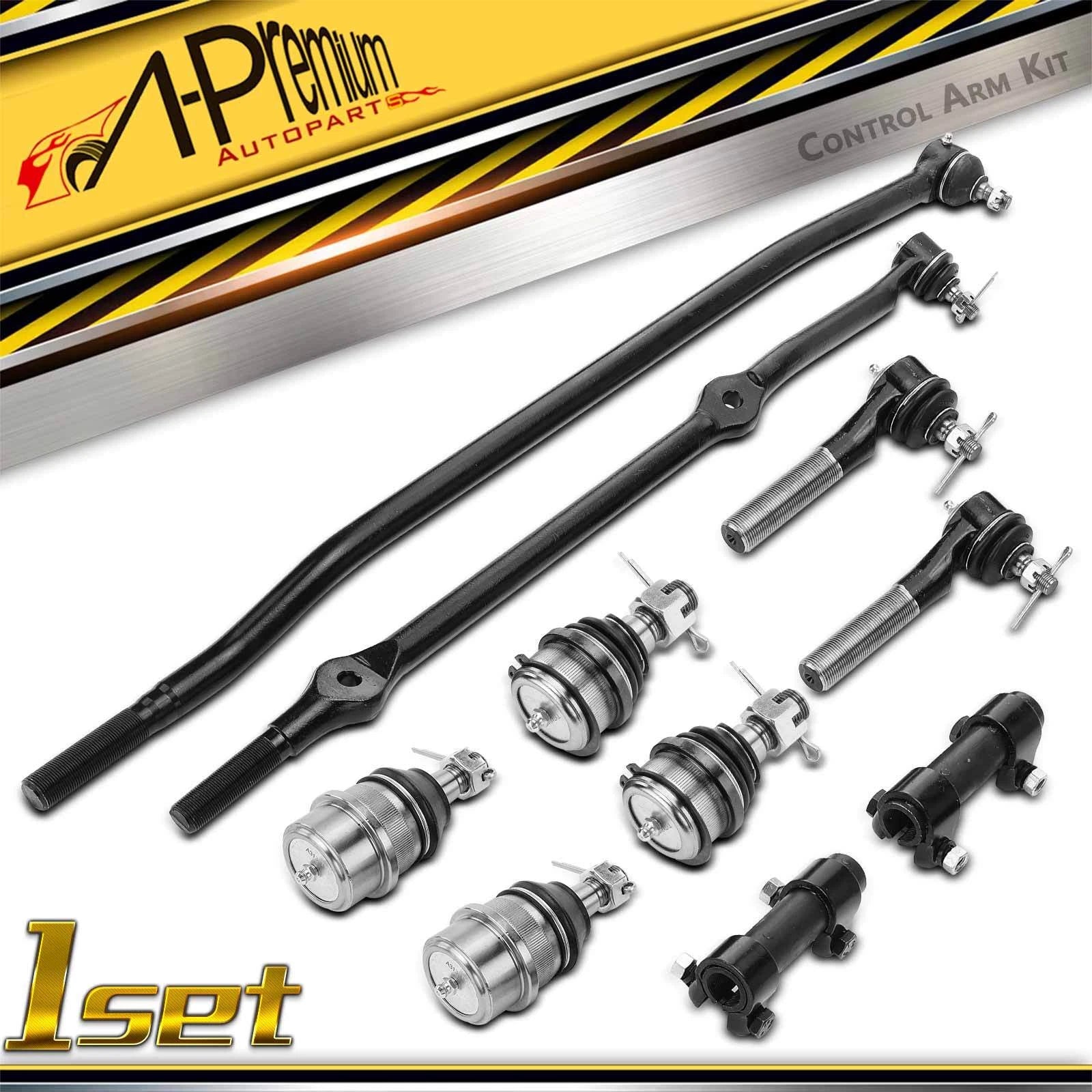 10x Front Ball Joints & Tie Rod Ends for Jeep Grand Cherokee (1993–1998)