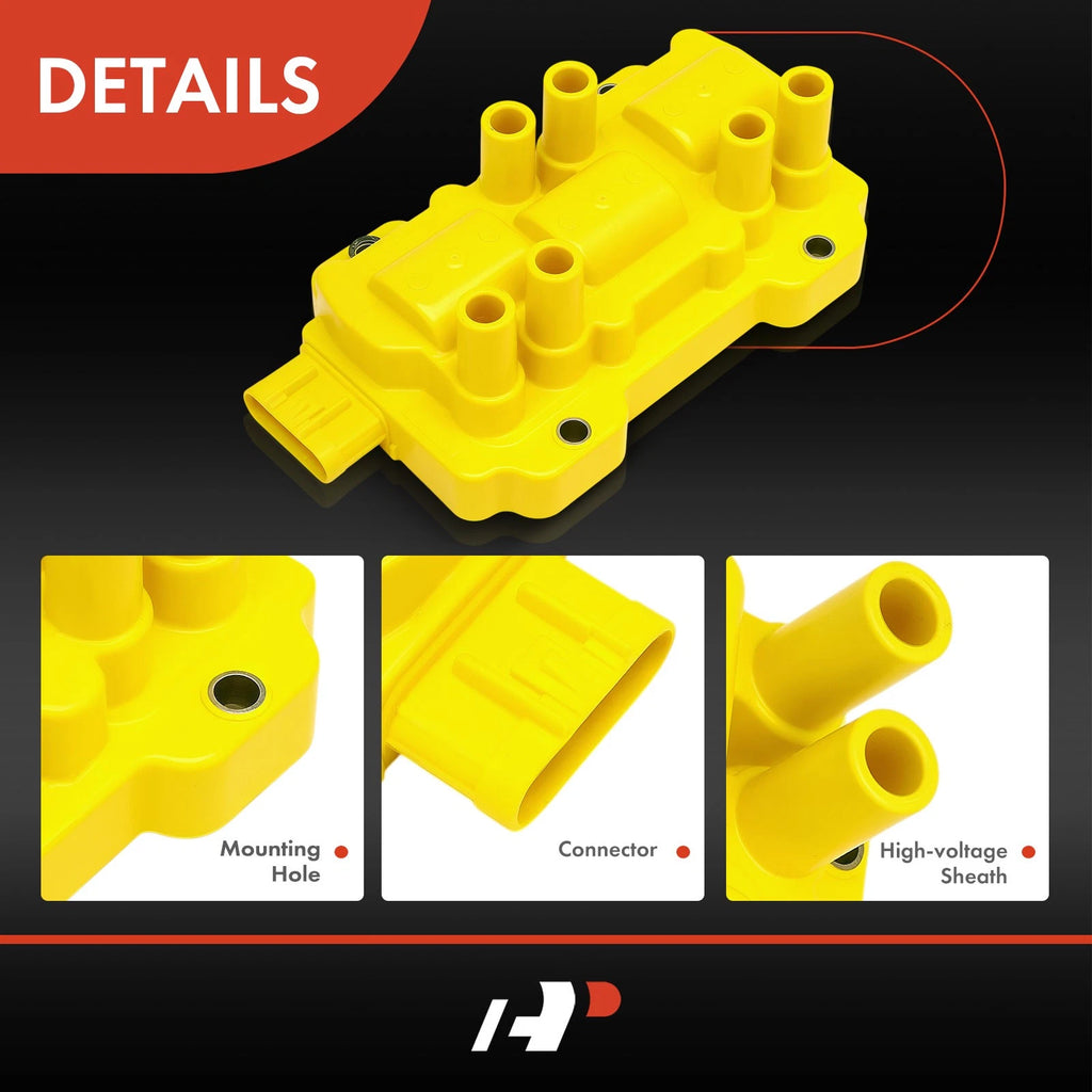 Yellow Ignition Coil for Chevrolet Silverado 1500, Equinox, GMC Terrain (2011–2015)