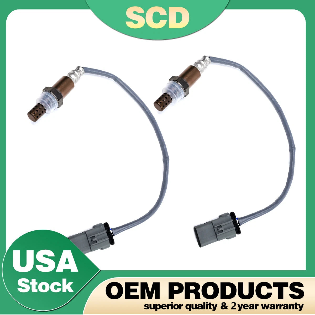 2 Upstream Oxygen Sensors for Chevy GMC Cadillac Silverado 1500 (2007–2013) 12659516 234-4940