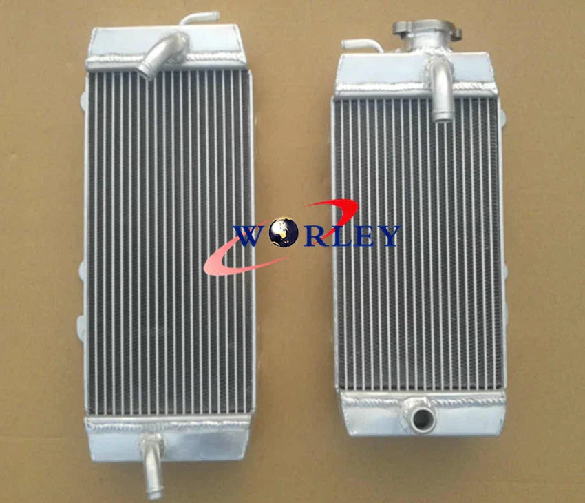 Aluminum Radiator + Green Hose for Kawasaki KXF250 KX250F (2009-2011)