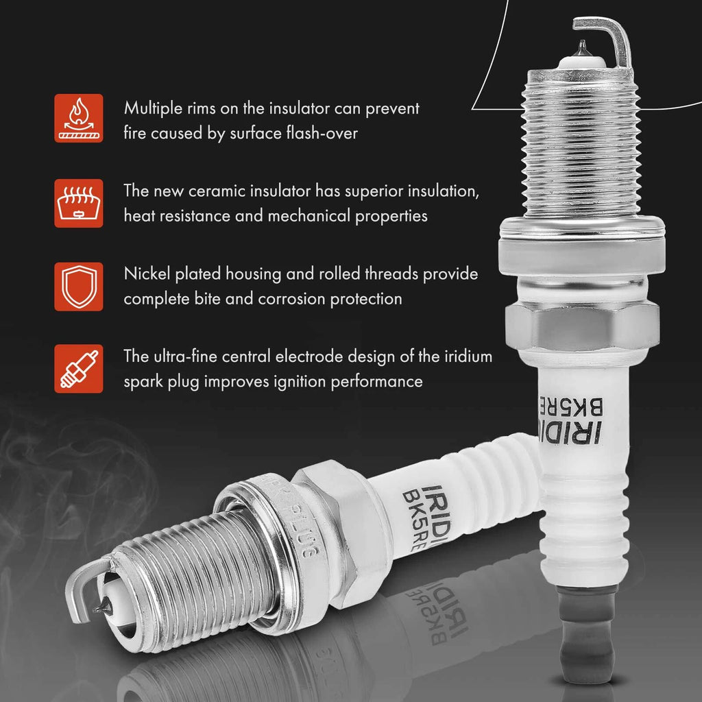 Set of 6 Ignition Coils & Iridium Spark Plugs for Honda Passport (2000–2002)