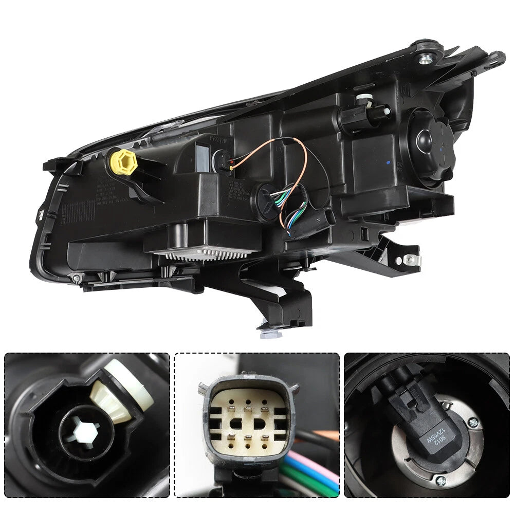 Set of 2 Projector Headlights for GMC Acadia (2013–2016) Halogen w/LED