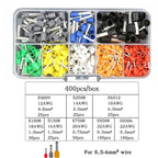 400 Pieces Crimp Terminals for Electrical Wire Connections