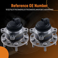 Set of 2 Front Wheel Hub Bearings for Hyundai Genesis/Equus (2009–2016) BR930725 513278