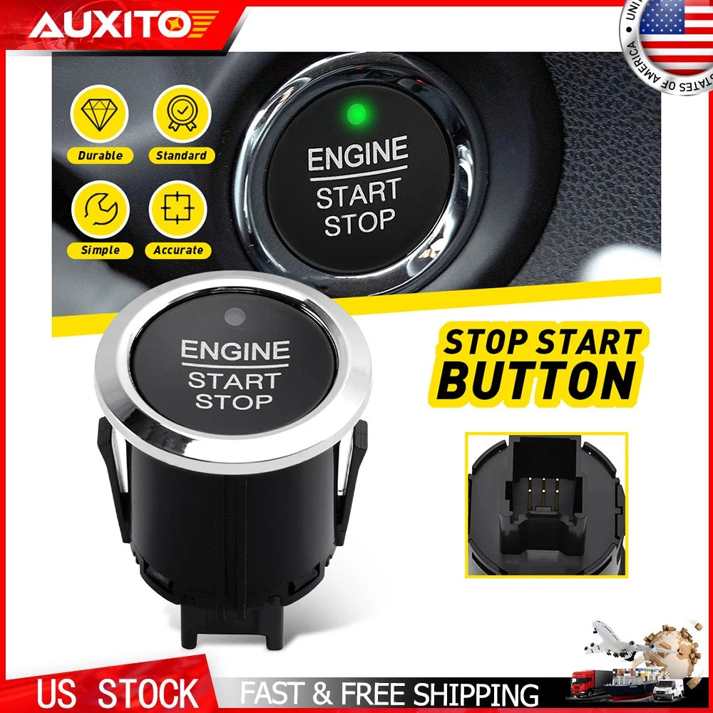 Start Stop Engine Switch Push Button DG9T-14C376-ADW for Ford F250SD (2017–2020)