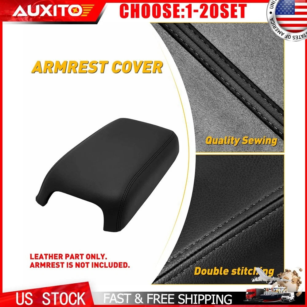Set of 1 Black Center Console Lid Cover Armrest Pad for Dodge Charger (2011–2023)