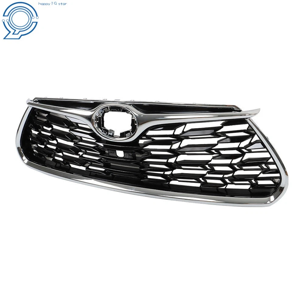 Front Bumper Grille for Toyota Highlander (2020–2022) Chrome Mesh Honeycomb
