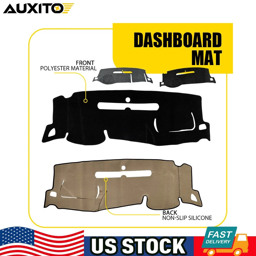 Dashboard Cover for GMC Sierra 1500 2500HD 3500HD (2007–2013) Black Gray