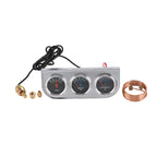 Set of 3 Chrome Gauges for Universal Vehicles (52mm)