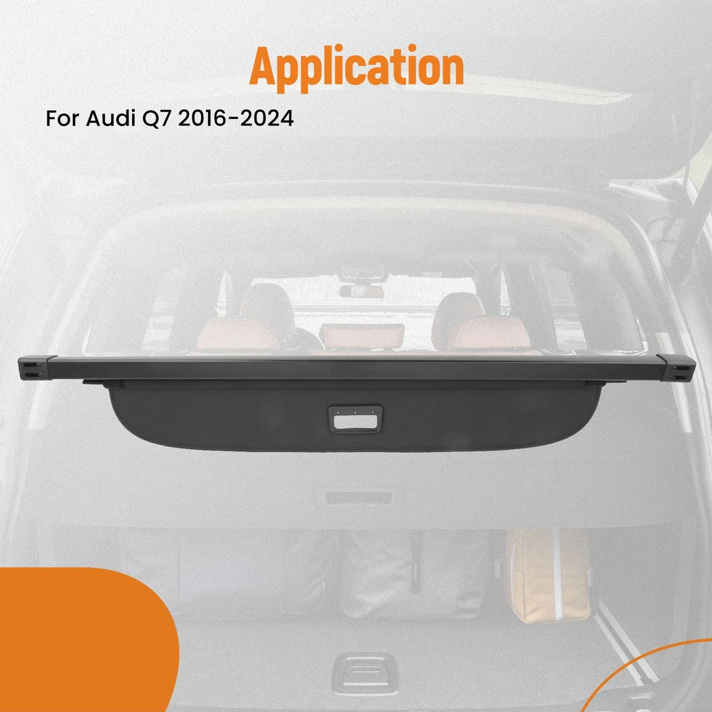 Cargo Cover Shield for Audi Q7 (2016-2024) Retractable Luggage Security