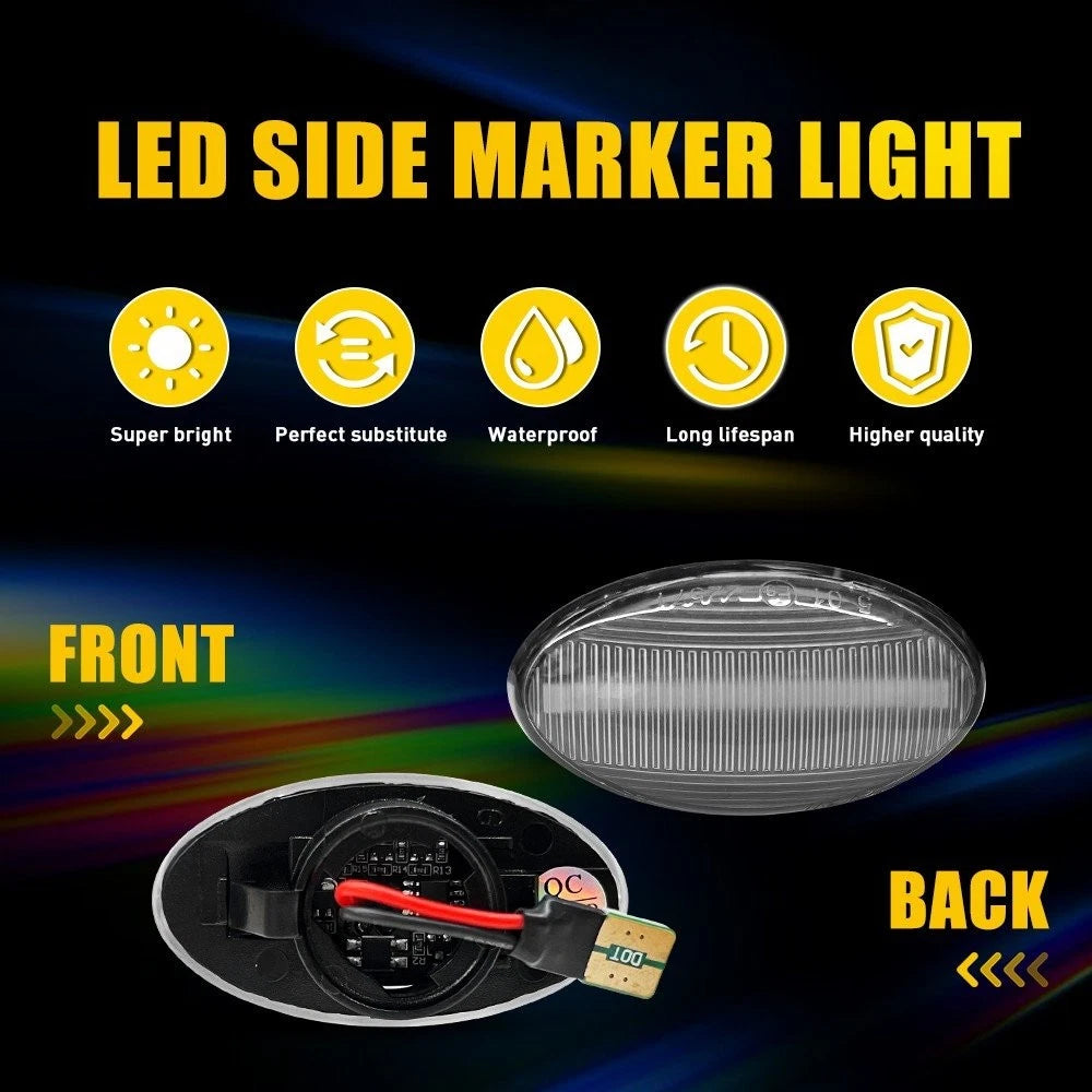 Dynamic Side Marker Lights with LED for MINI R50 Hatchback Cooper (2002–2006)