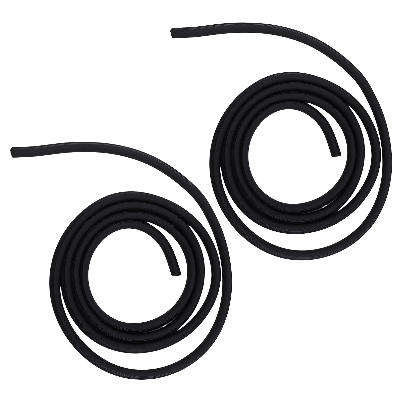 Set of 2 Front Door Window Belt Strips for Dodge Ram 1500-3500 (2002–2018)