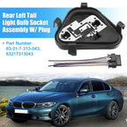 1 Set Rear Left Tail Light Lamp Rear Panel Bulb Socket Plug for BMW