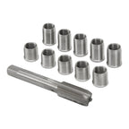 10PCS Thread Hole Repair Tools M10X1.0 Nuts & M12X1.0 HSS Tap Accessory