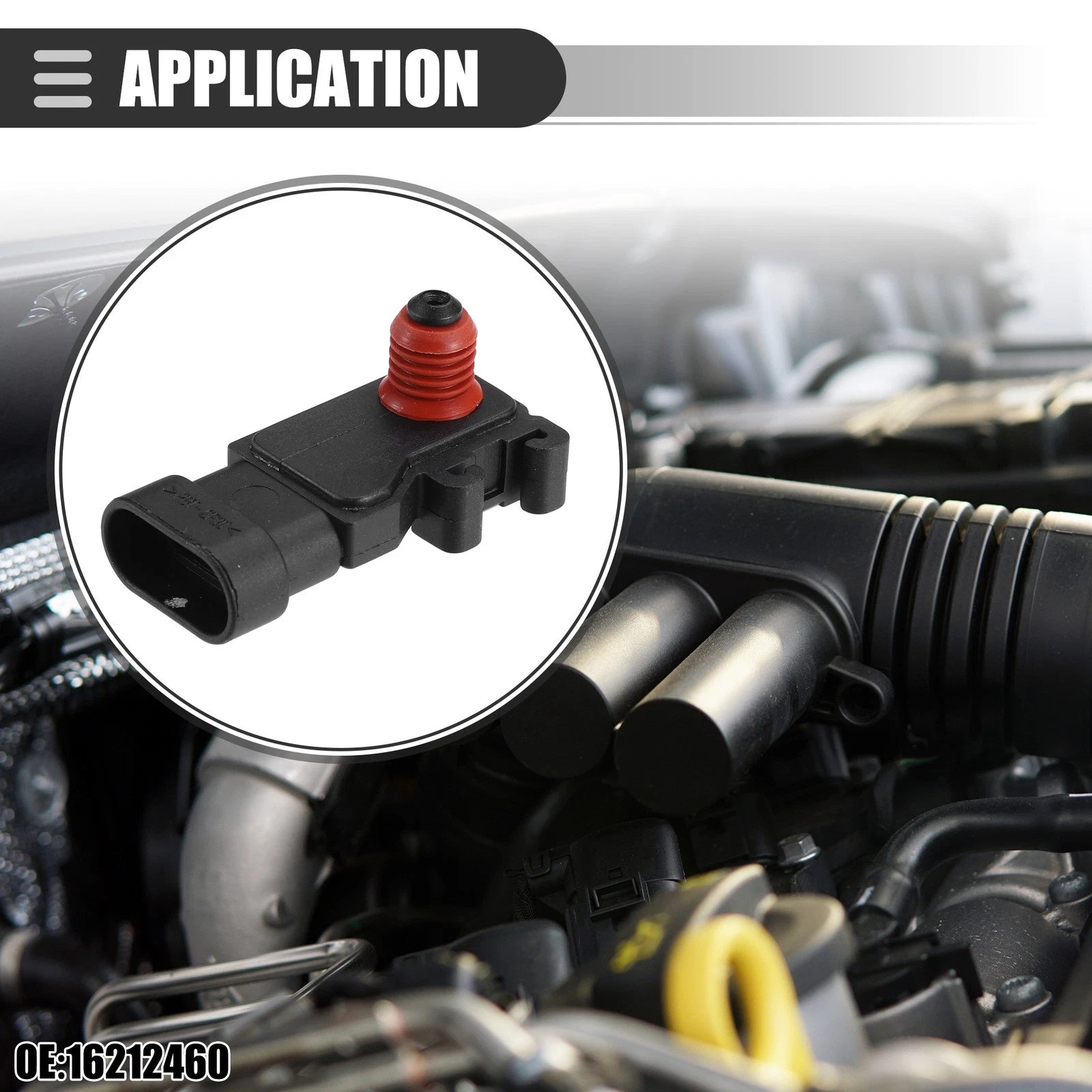 MAP Manifold Air Pressure Sensor for Chevrolet Cavalier 2.2L (1995–2005) No.16212460
