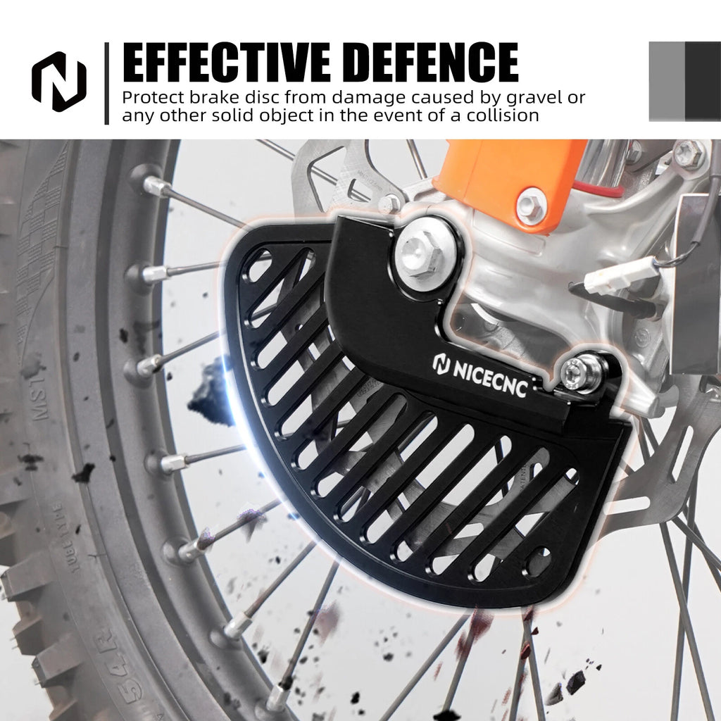 CNC Front Brake Disc Guard Cover for KTM 250 350 450 500 EXCF EXC-F (2017–2024)