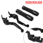 Set of 2 Black Extendable Brake Clutch Levers for Suzuki GSXS125 (2017–2023)
