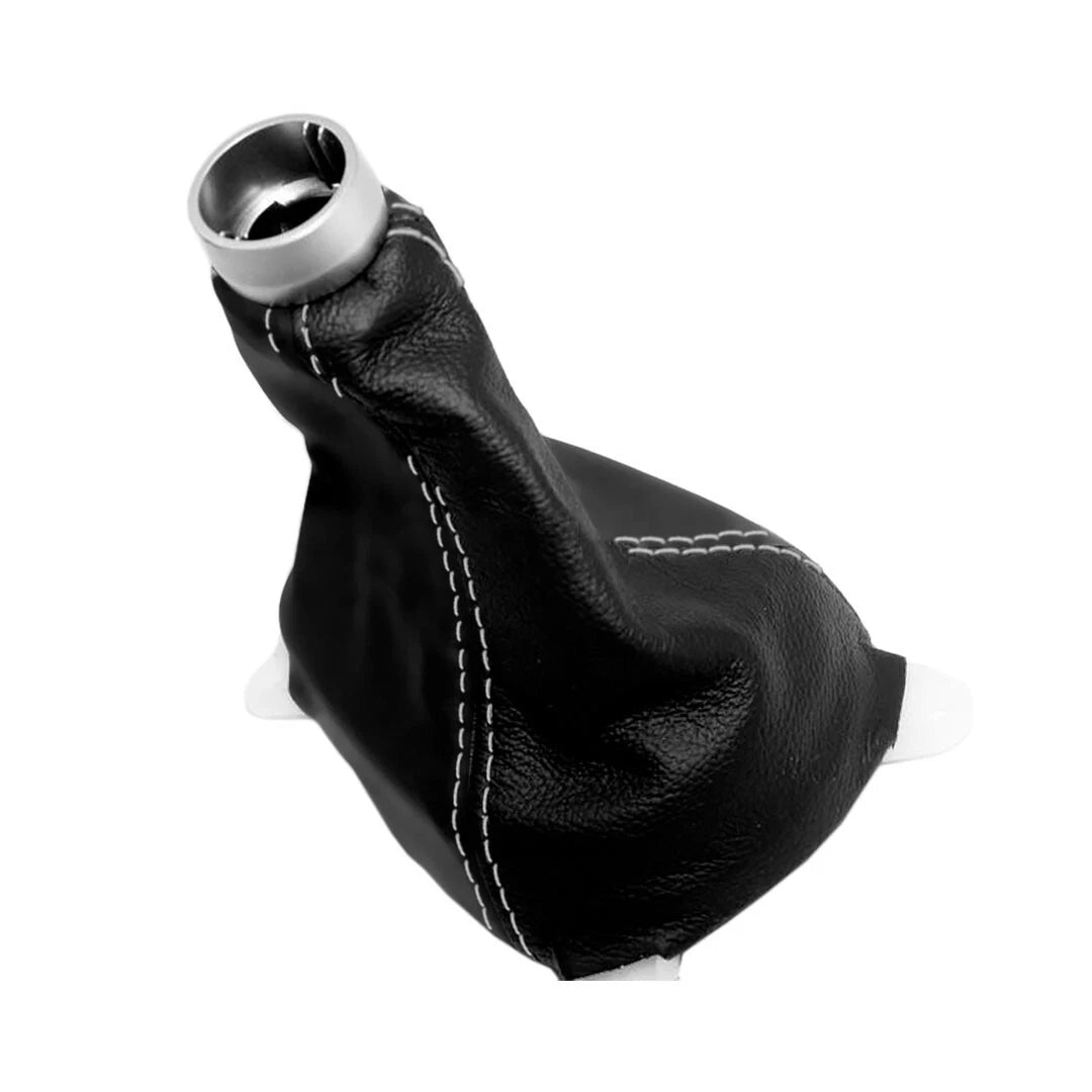 Manual Shift Boot for Honda CR-Z (2010–2014) Black White Stitch