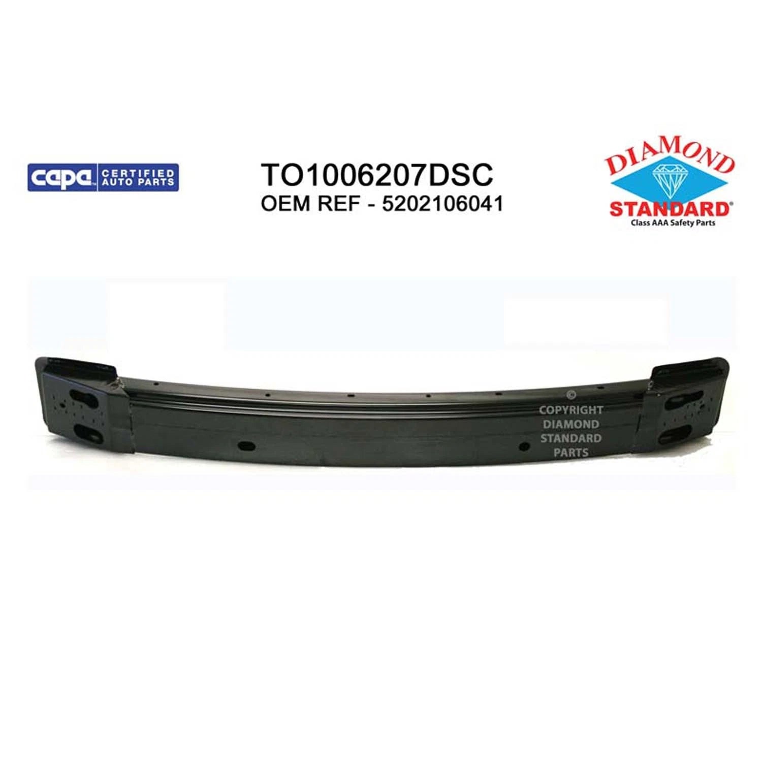 Replacement Steel Front Bumper Impact Bar for Toyota Hilux (2005–2015)