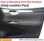 Set of 4 Door Panel Leather Covers for Toyota Camry (2007–2011) Black