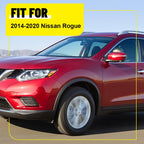 Mirror Black Pillar Post Window Door Trim Cover for Nissan Rogue (2014–2020)