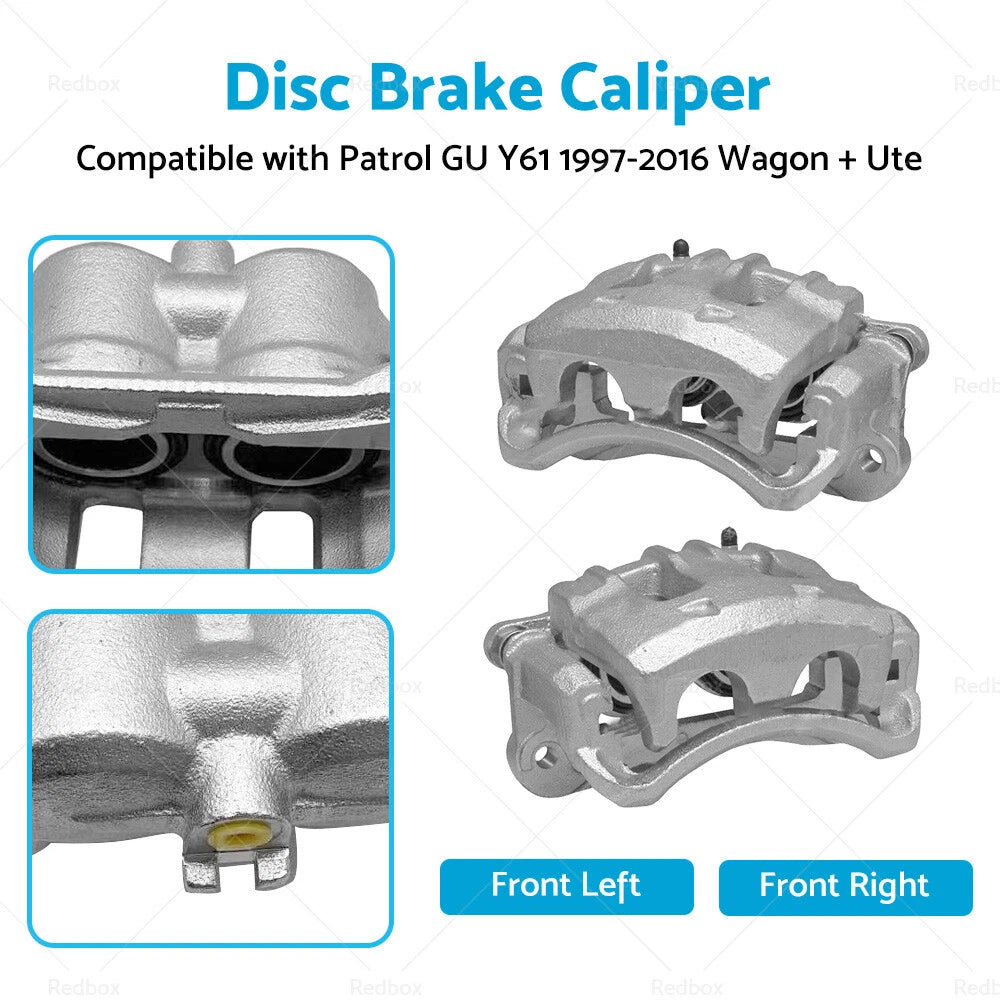 Front Disc Brake Caliper Set for Nissan Patrol GU Y61 (1997–2016) 41011VB200
