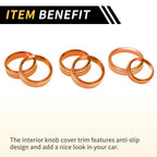 Set of 1 Air Conditioning Button Cover Trim for Ford F-150 XLT (2016–2019) Orange