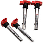 Set of 4 Ignition Coils + 4 Spark Plugs for VW CC Eos Audi A3 A4 A5 TT UF529