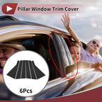 Door Pillar Window Trim for Hyundai Sante Fe (2019–2023) Black