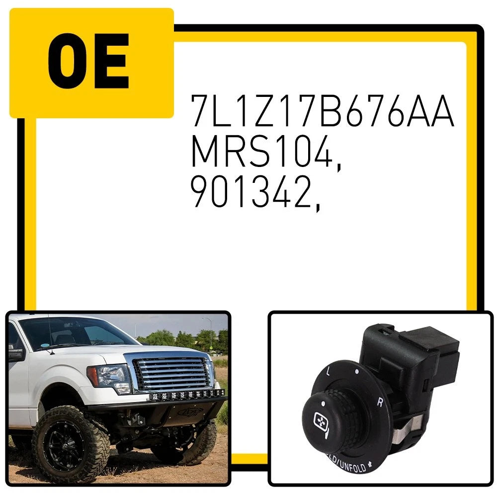 Front Left Driver Door Power Mirror Switch for Ford E150/250/350/450 (2000–2014)