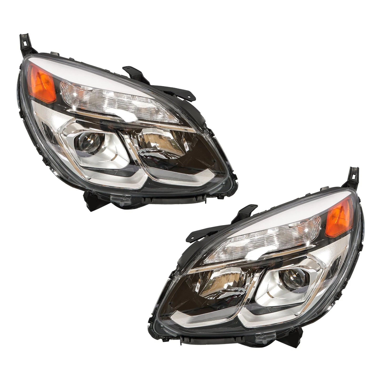 Set of 2 Headlights for Chevy Equinox (2016–2017) Halogen Projector