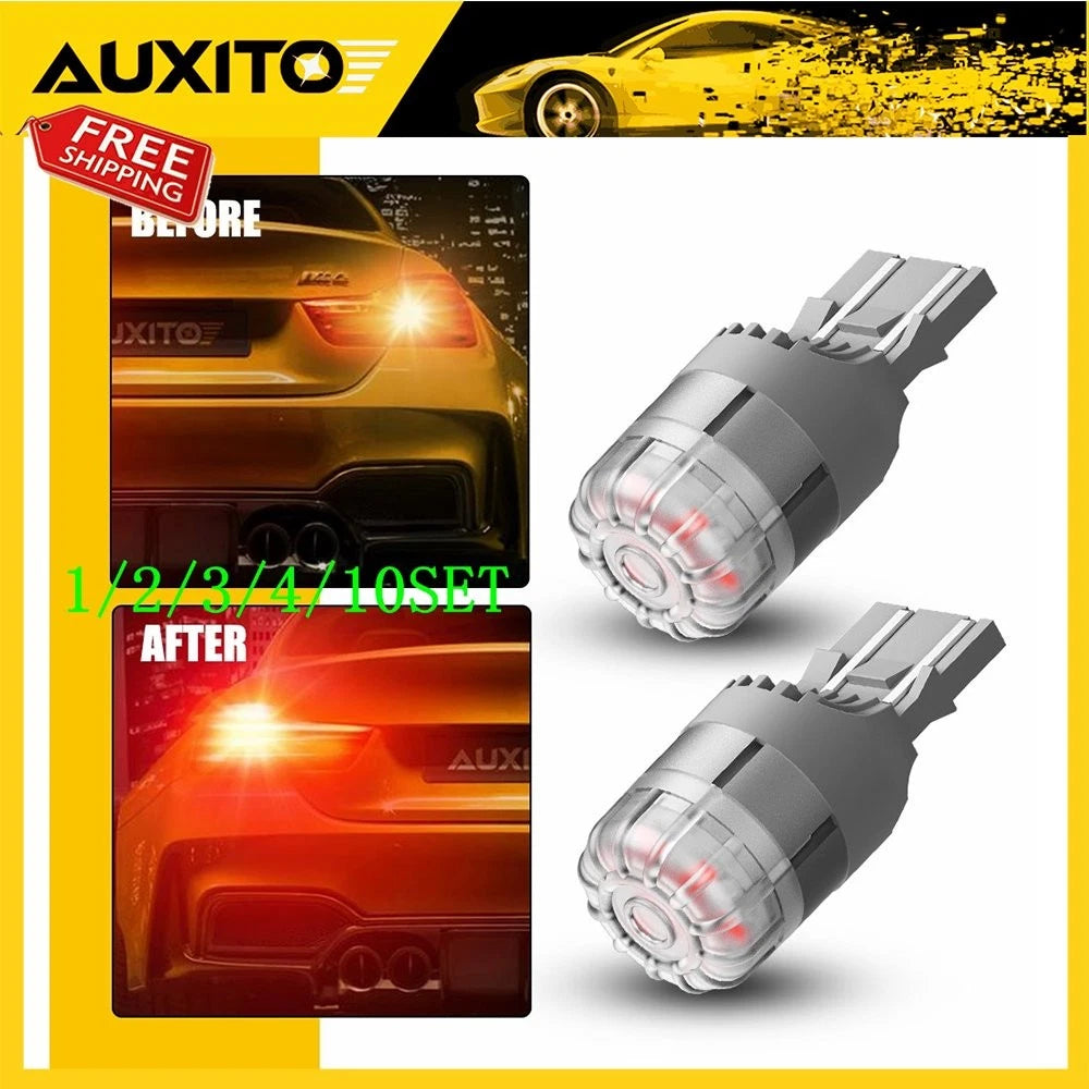 2X Red LED Brake Tail Parking Stop Light Bulbs for Make Model