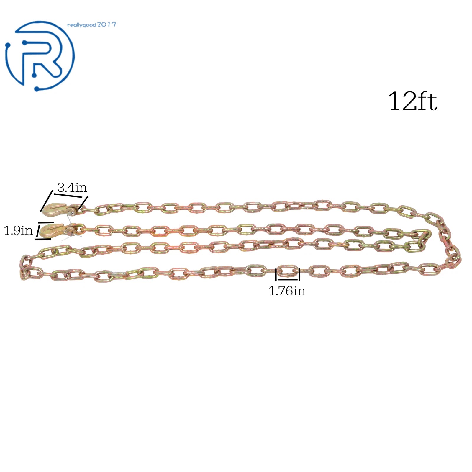 Heavy Duty Tow Chain for Trucks (12ft)