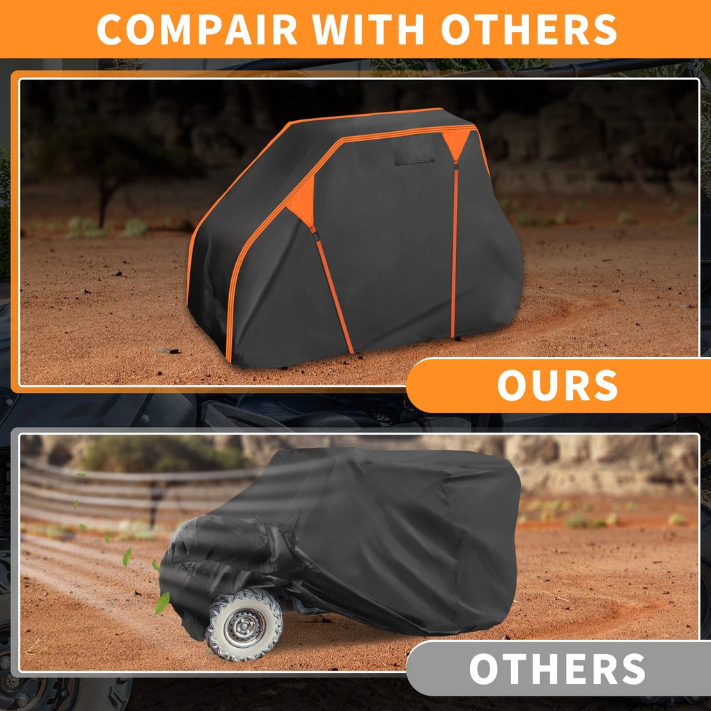 Waterproof UTV Cover for Honda Pioneer 500 (2016–2023) 210D PU Black