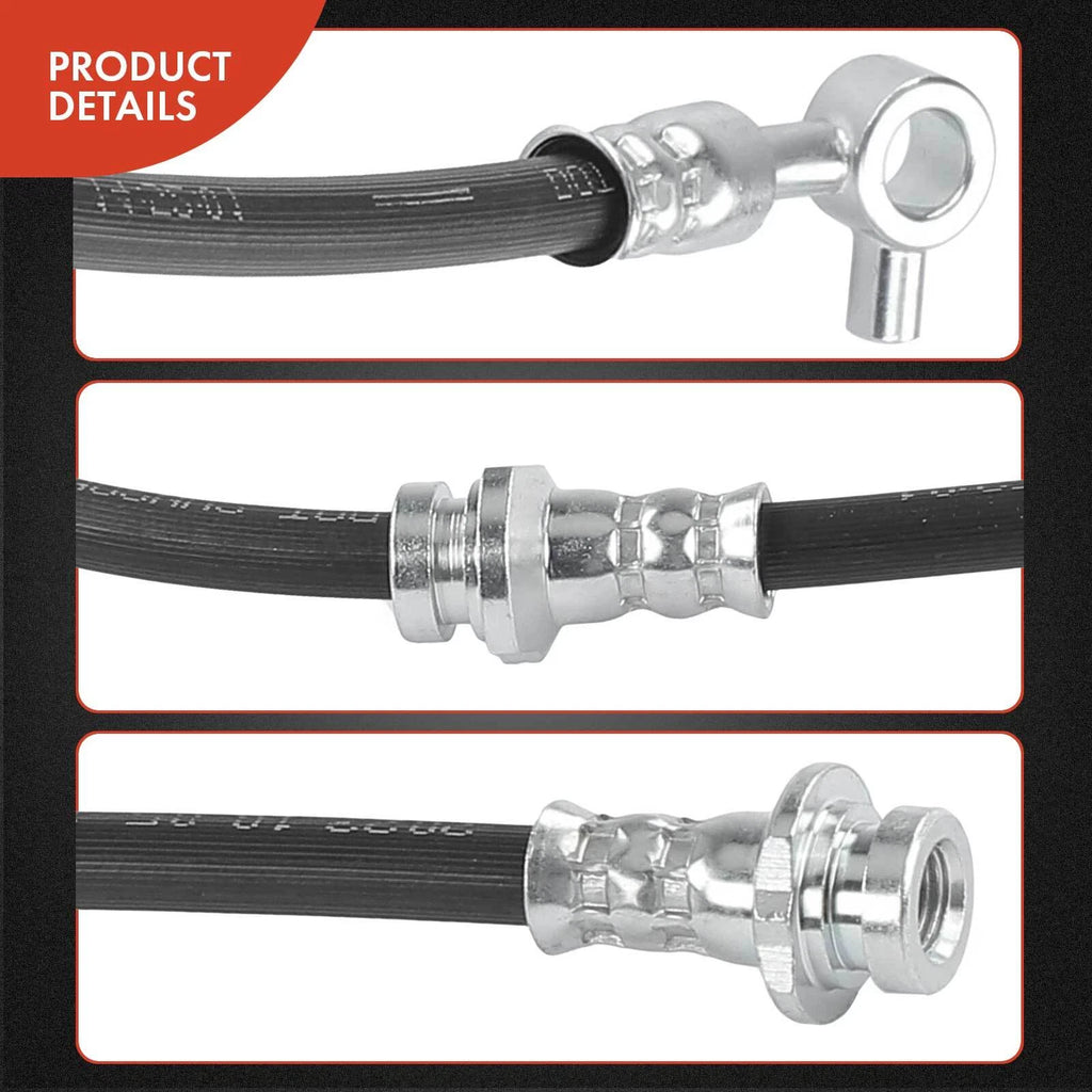 2X Front Brake Hydraulic Hose for Nissan Rogue (2015–2019) Rogue Sport