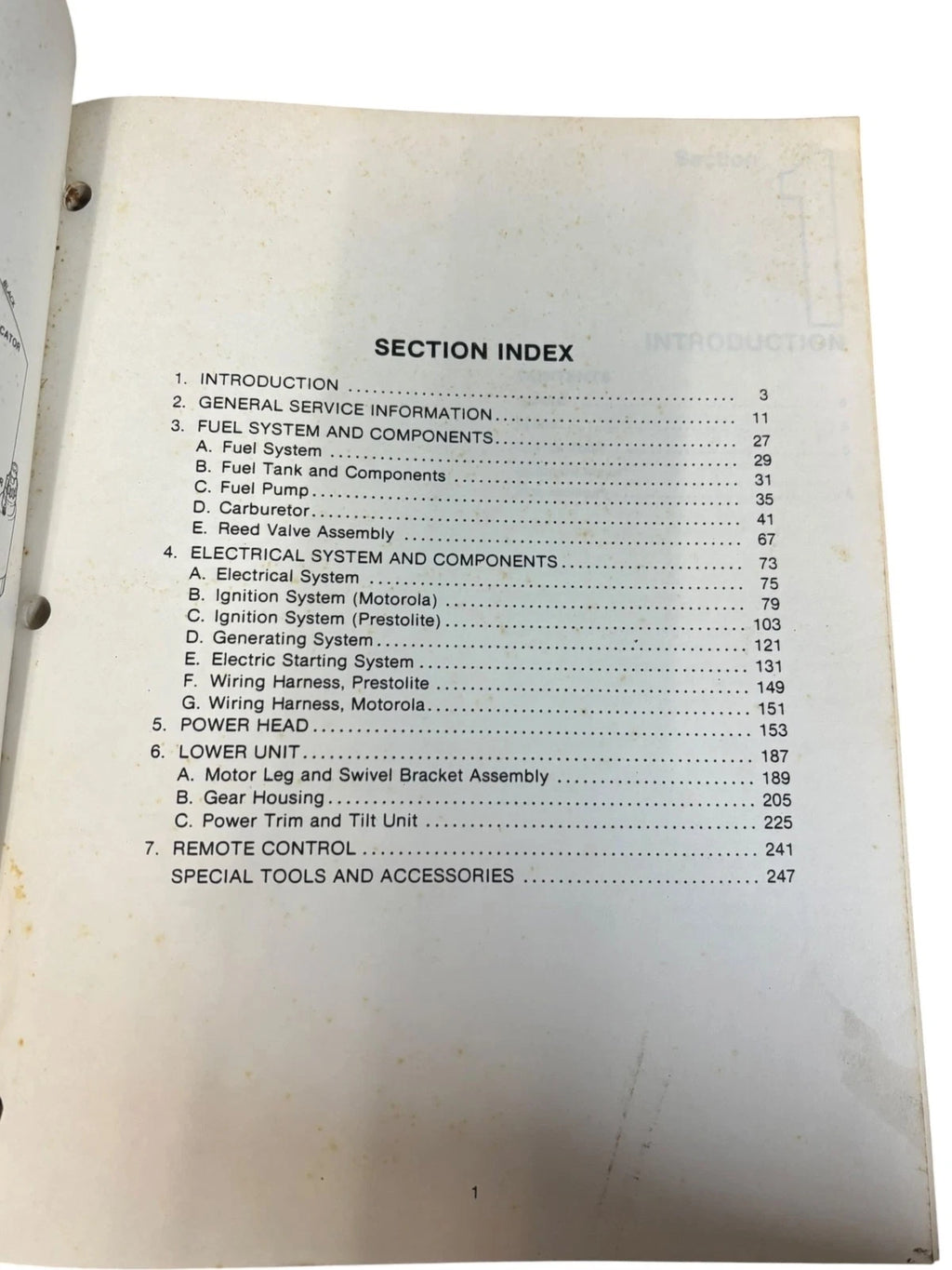 Service Manual for Force Outboards OB 3873-1 (Three Cylinder Models)
