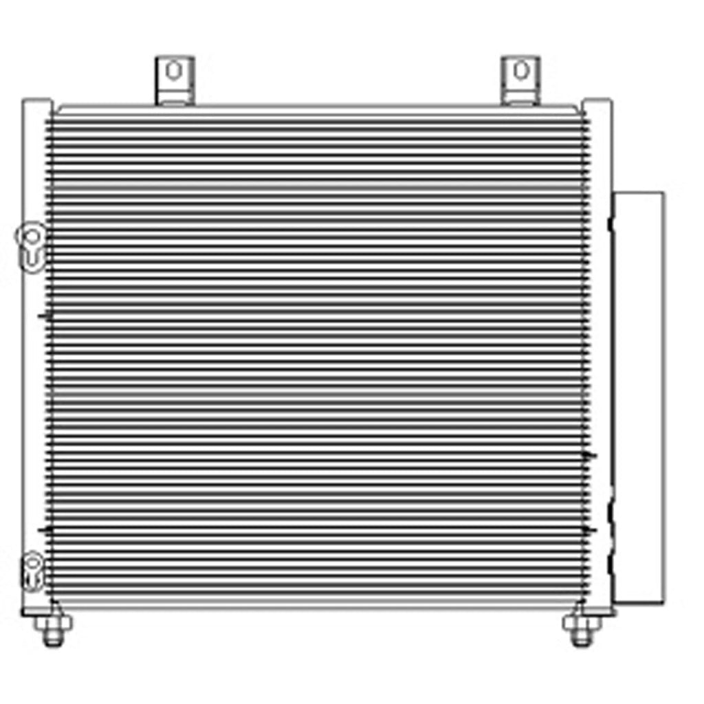 Replacement Aluminum A/C Condenser For 2017-2020 Mitsubishi Mirage G4 Sedan