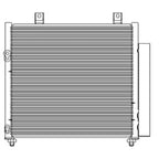 Replacement Aluminum A/C Condenser For 2017-2020 Mitsubishi Mirage G4 Sedan