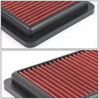 Reusable Drop-In Intake Panel Air Filter for Honda Fit (2015–2019) - Red