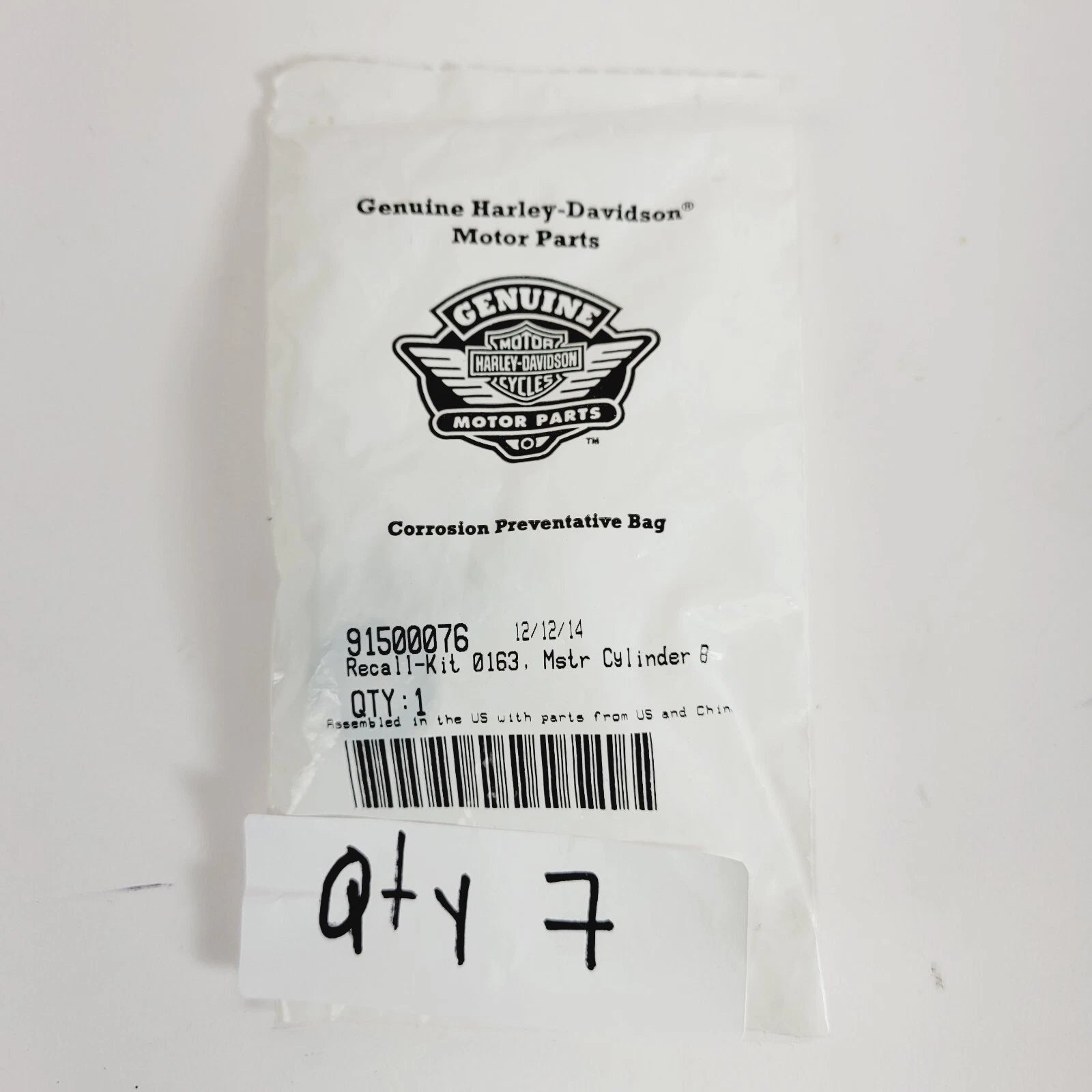 Recall Kit 0163 Master Cylinder for Harley Davidson