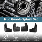 Set of 4 Mud Flaps Splash Guards for Toyota RAV4 Fashion Edition (2018)