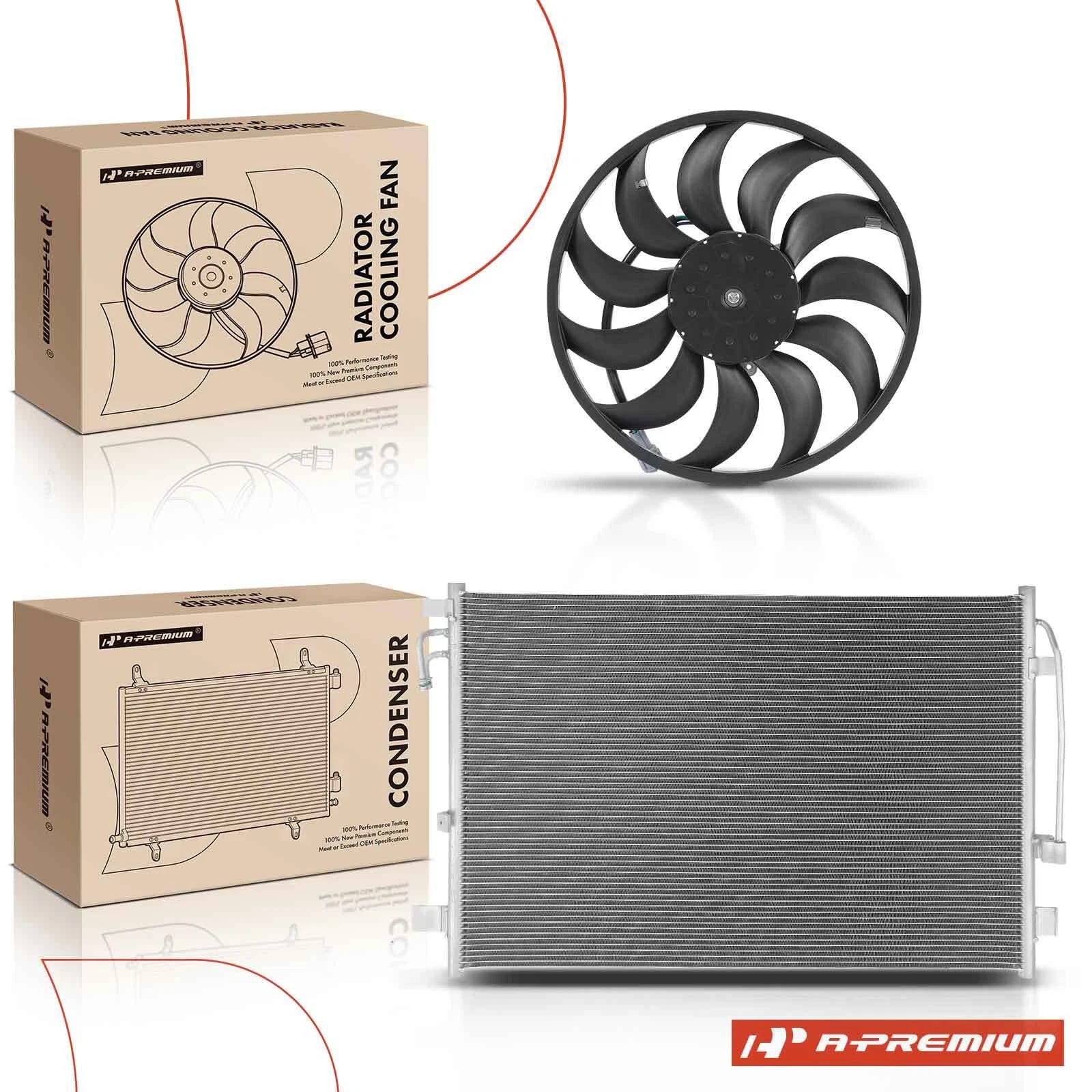 A/C Condenser & Cooling Fan Assembly for Nissan Quest Murano (2011–2017)