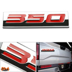 3D Polished Metal Red Emblem Decal for Lexus Infiniti
