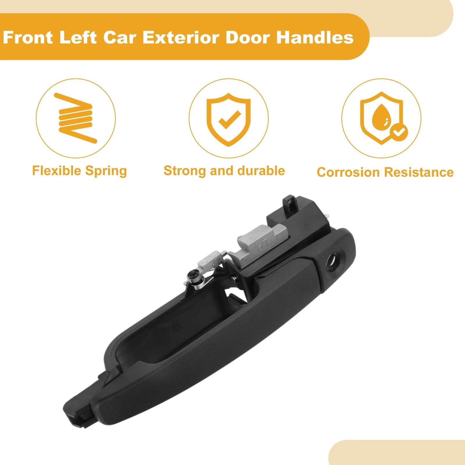 Front Left Door Handle No. 8S4Z54218A14AA for Ford Focus (2008–2011) Black