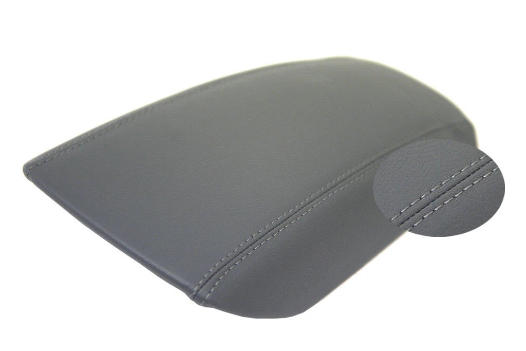 Center Console Armrest Cover for Ford Fusion (2013–2020) Gray Leather Synthetic