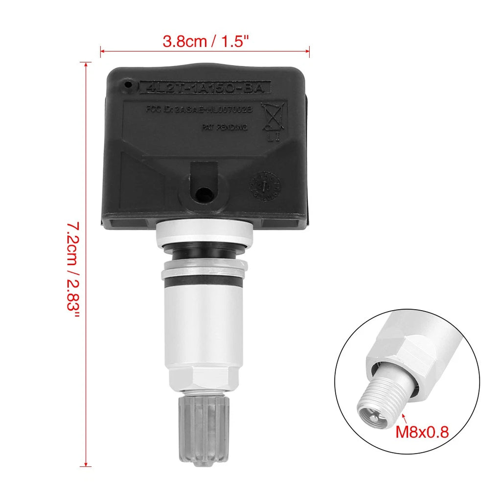Set of 4 Tire Pressure Monitoring System Sensors 433MHz for Ford Explorer (2002–2005)