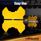 Set of 4 Square LED Light Guards for maXpeedingrods 5" Driving Lights