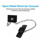 Spare Wheel Tyre Winch Winder Assembly for Caravan (14-16 Inch Wheels)