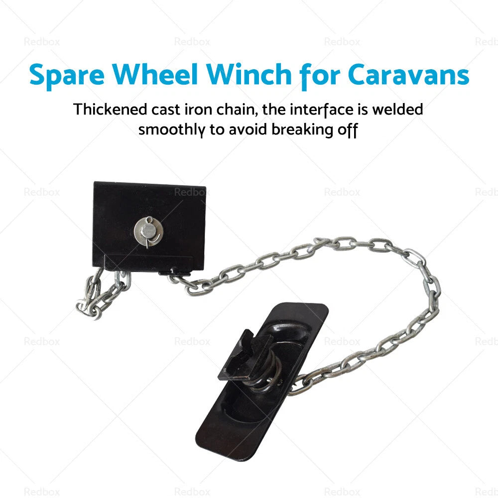 Spare Wheel Tyre Winch Winder Assembly for Caravan (14-16 Inch Wheels)